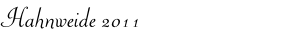 Hahnweide 2011
